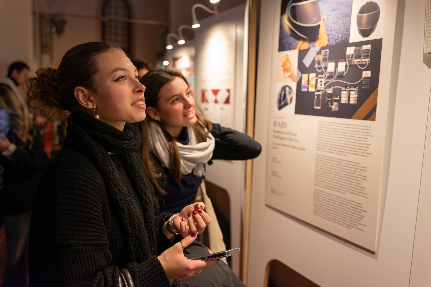 Scatto dall'inaugurazione della mostra "Uncomfortable Earth" all'Auditorium di Santa Apollonia, 8 novembre 2024 – ph. Antonio Viscido