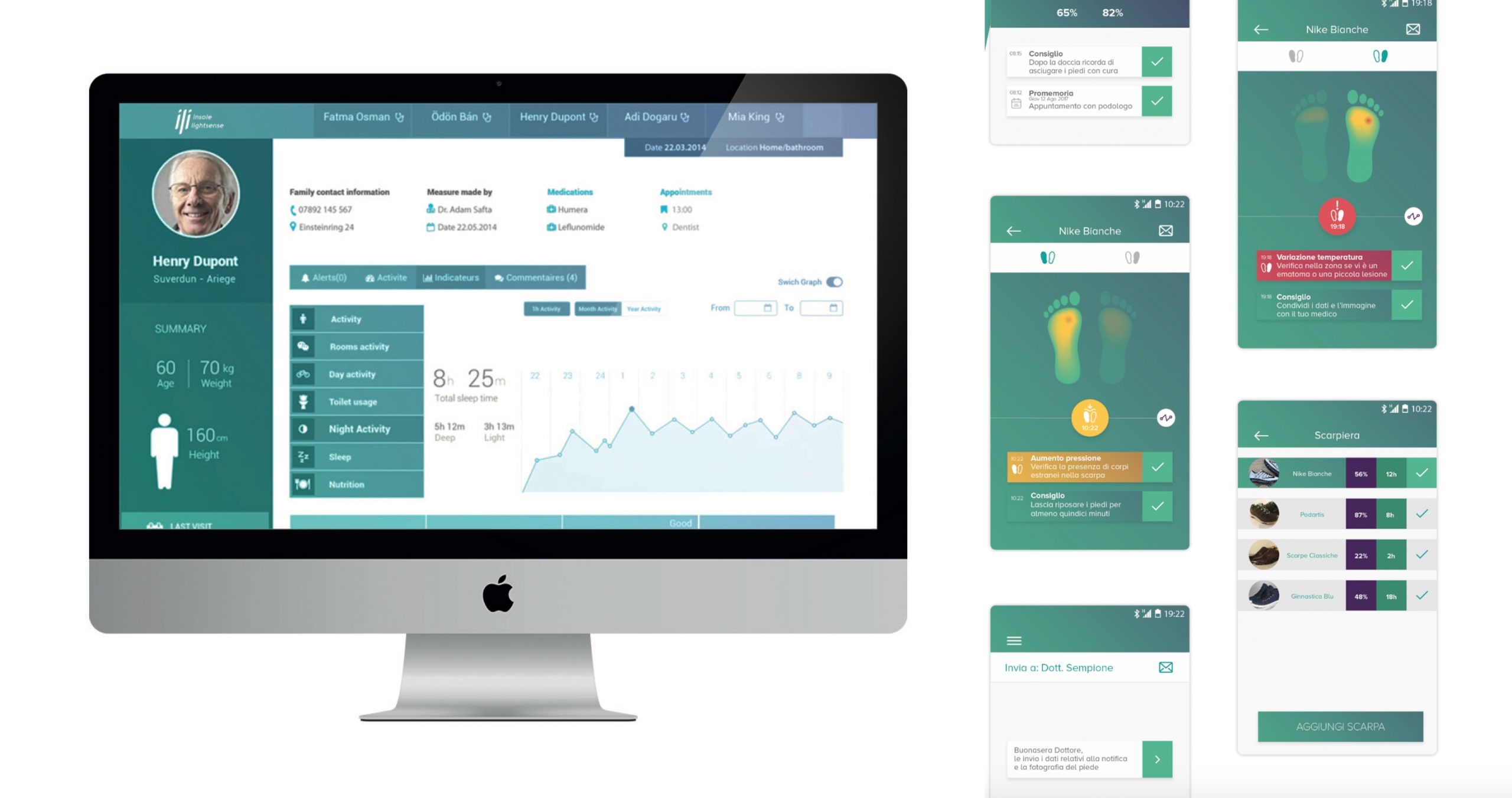 Mockup sito e applicazione ILI