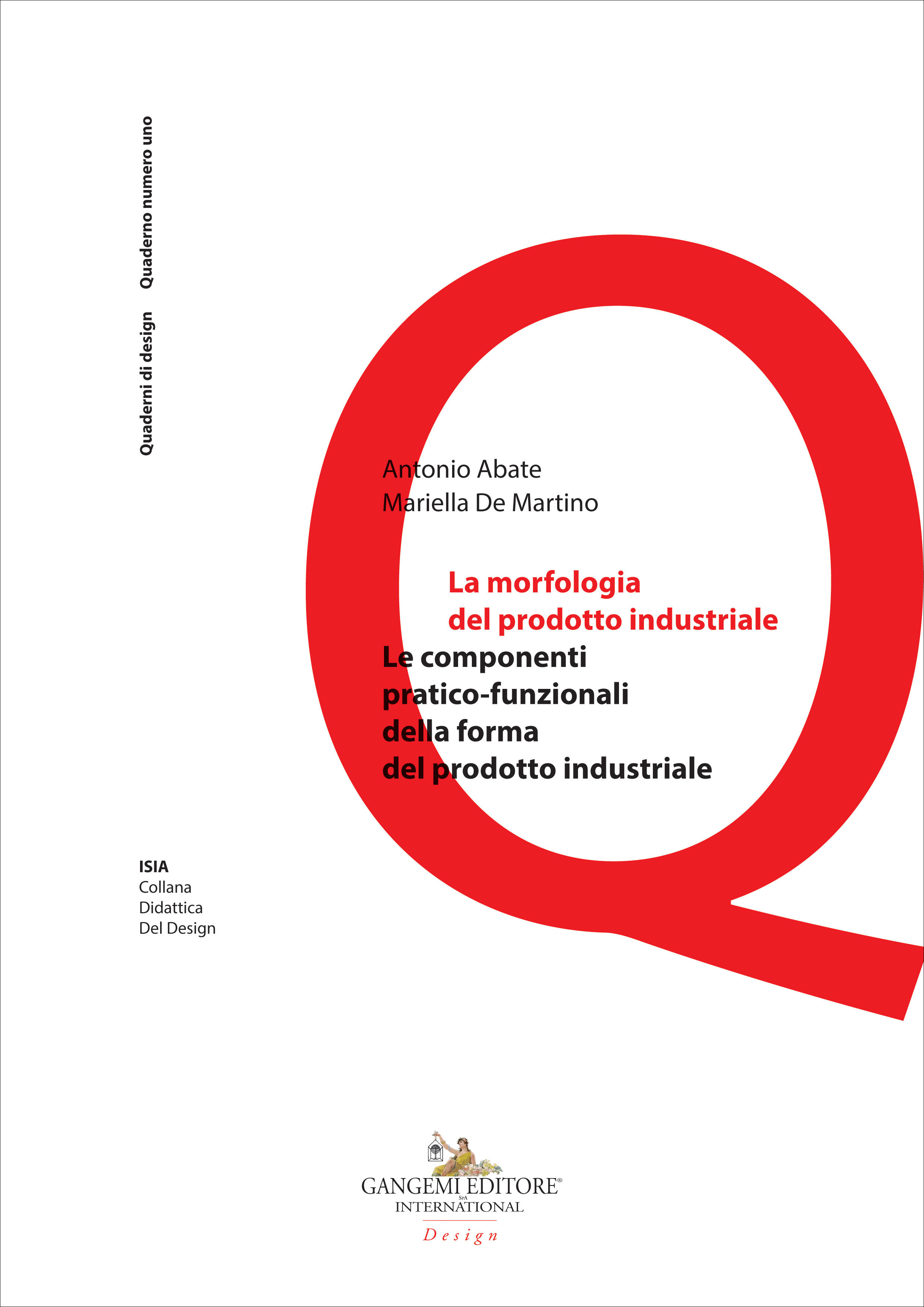 Copertina del libro La morfologia del prodotto industriale di Antonio Abate e Mariella De Martino.