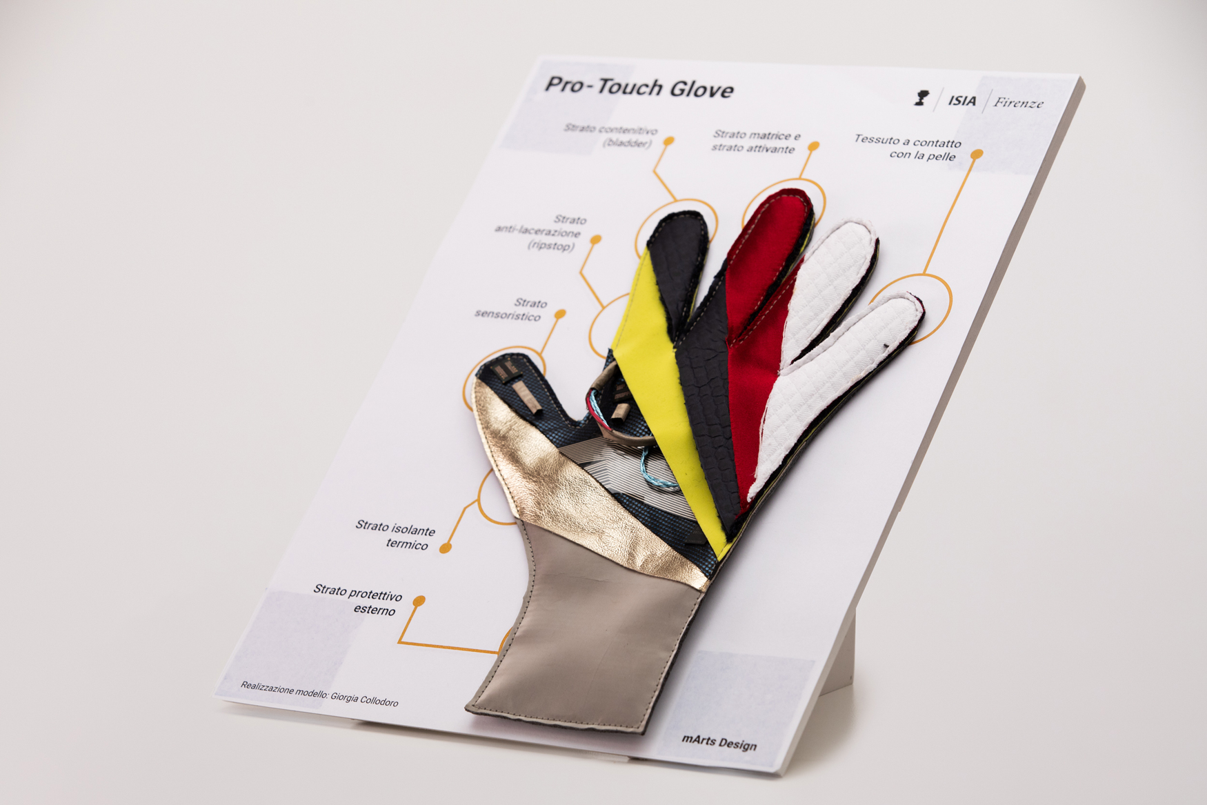Il prototipo del progetto "Touch_glove"