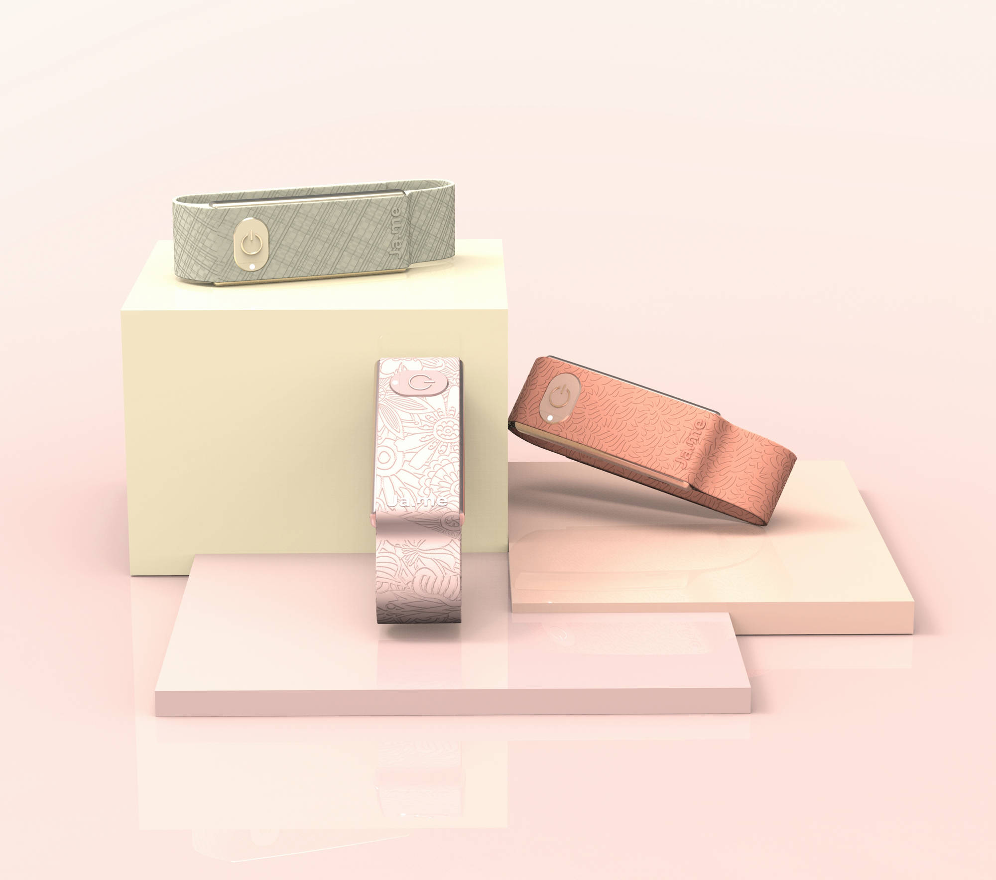 Una possibile personalizzazione di JA.ME, scala colori caldi texture organiche