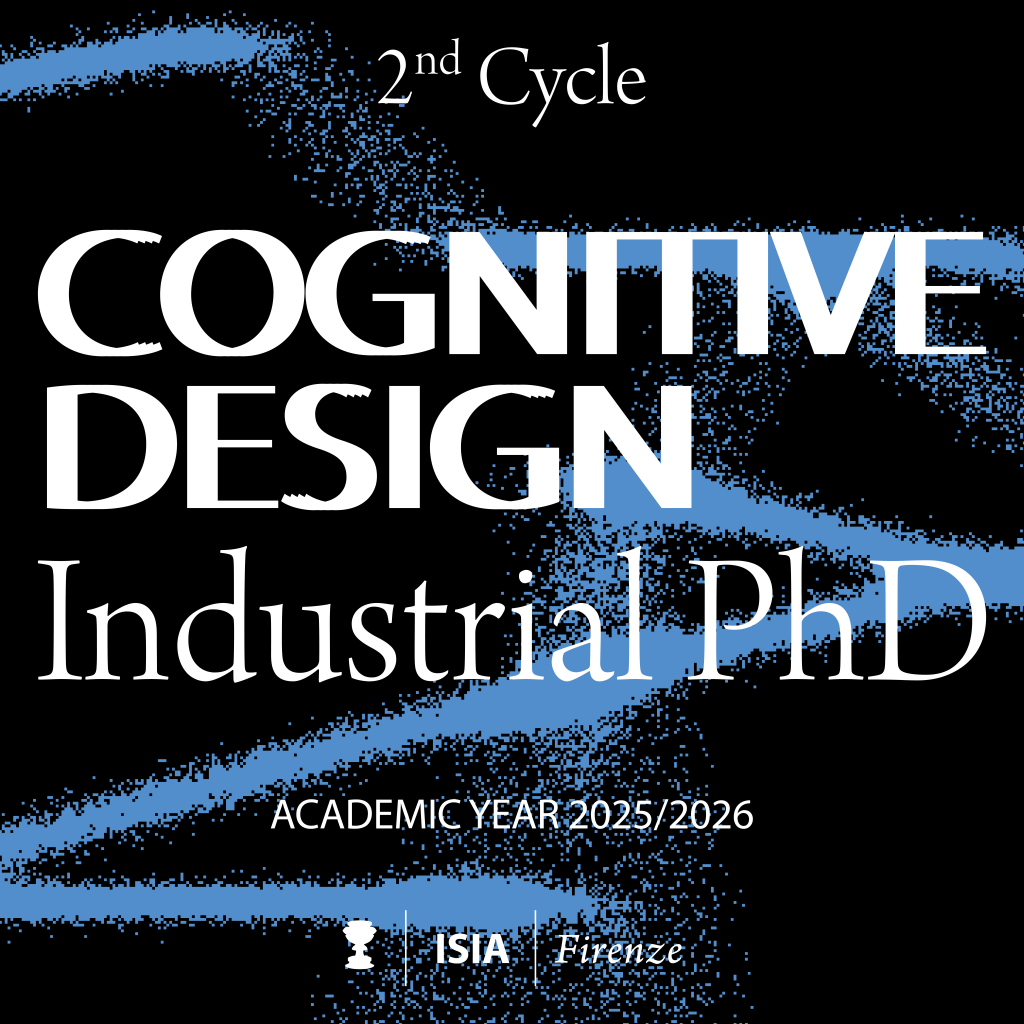 Banner del programma di dottorato in Cognitive Design Industrial per l'anno accademico 2025/2026.